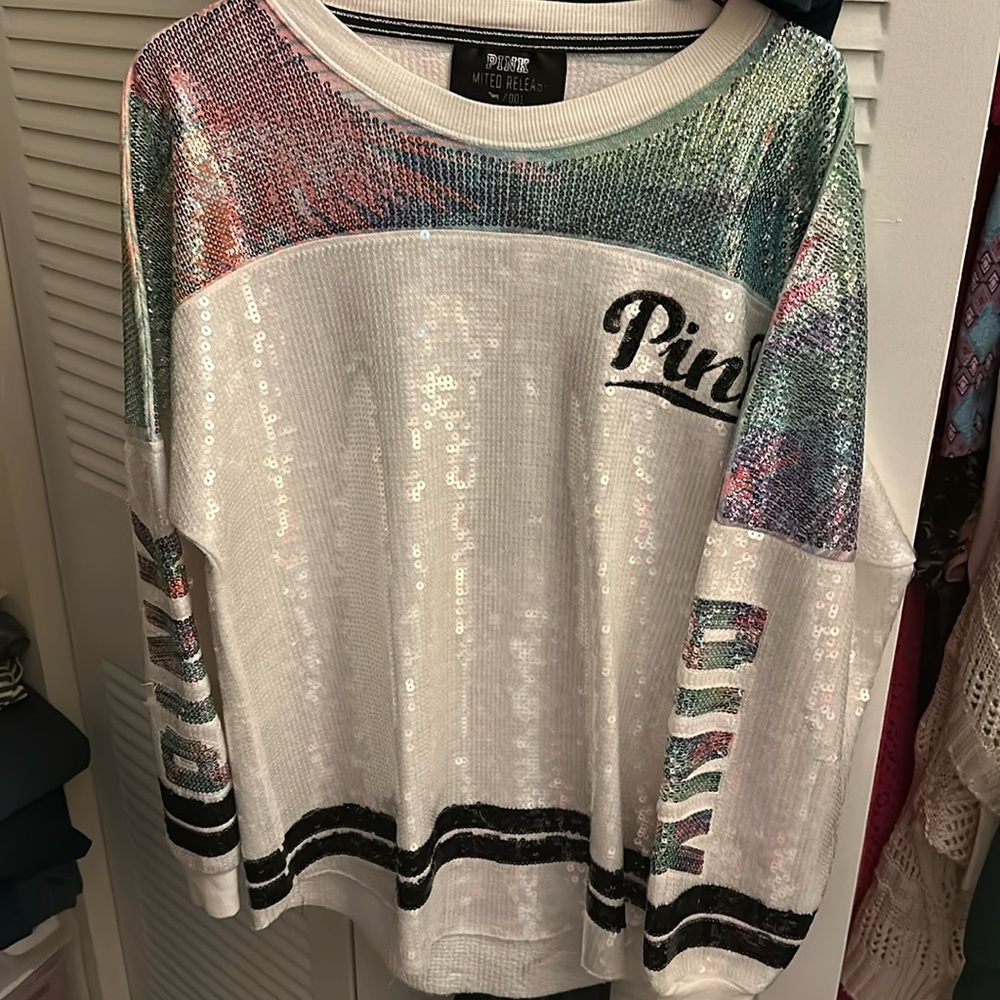 Pink limited release 001 pullover